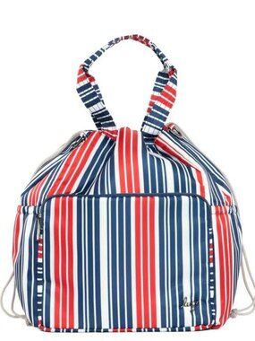 Lug Ditty XL Tote Bag Drawstring Bag Joy Stripe Red, White and Blue Stripes